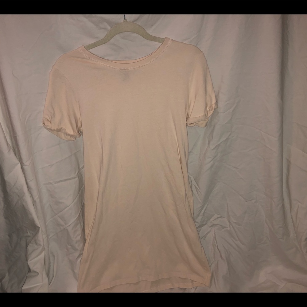 Peach Colored T-Short Dress